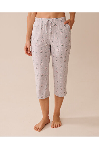 La Vie en Rose Floral Print Recycled Fibers Pajama Capris