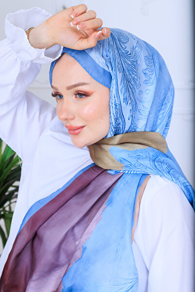 49eyşanipek MODERN ÇİÇEK DESENLİ DİJİTAL SOFT ŞAL