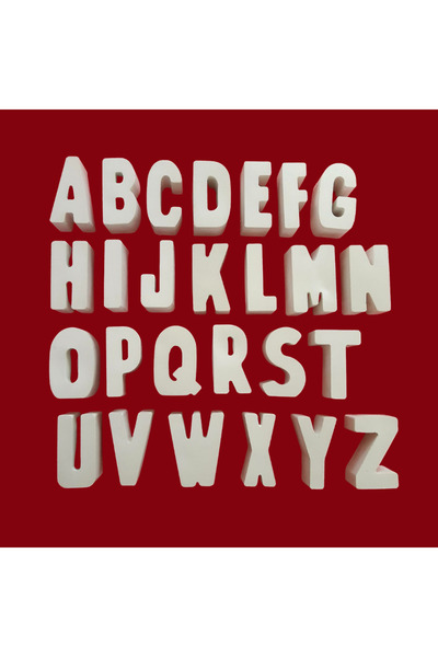 OEM Set 26 figurine din ipsos Literele Alfabetului