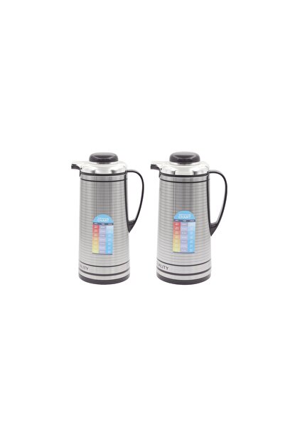 Dinex قارورة صحاري المعزولة بالتفريغ للساخن أو البارد، 1900 مل، مجموعة من قطعتين