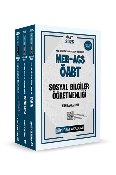 Pegem Akademi Yayıncılık 2026 MEB AGS ÖABT Sosyal Bilgiler Öğretmenliği Konu ...