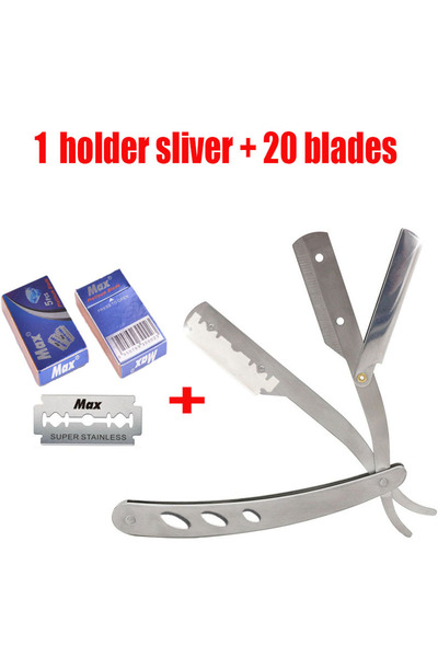 Choice5 شفرة واحدة و20 قطعة (حامل واحد أو 10/20 شفرة) ذراع ماكينة حلاقة مستقي...