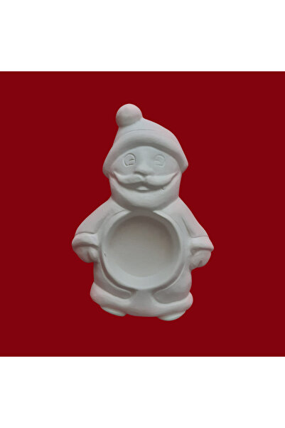 OEM Suport lumânare din ipsos model 09, Moș Crăciun, 14,5x10cm