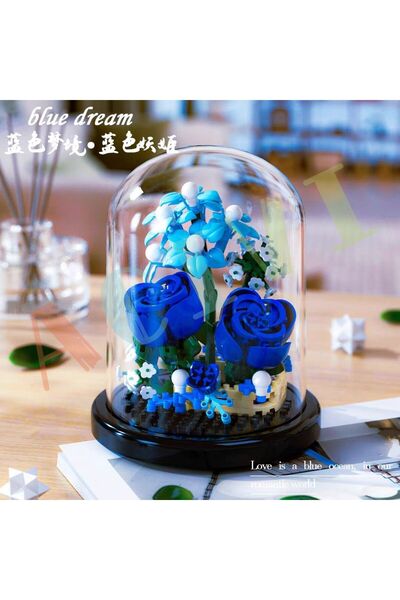 Choice4 7235 Diy Micro Flower Building Blocks Mini Bricks Particles Eternal Life Flowers Home Decoration Ass