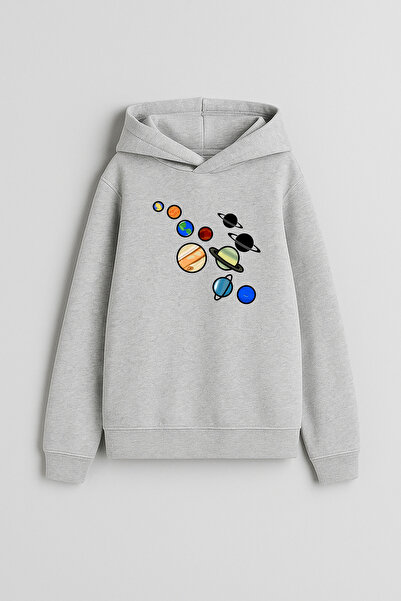 MODA Πλανήτες με τύπωμα Φούτερ με κουκούλα για αγόρια και κορίτσια με κουκούλα