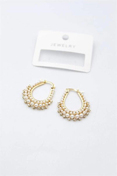 HarmonyAura Pearl Earrings - Gold