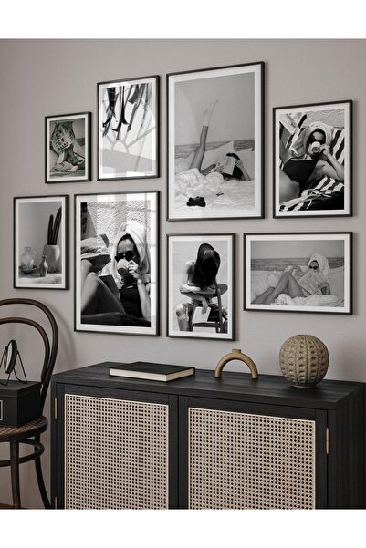 ARTCASTLE Siyah Fotoğraf Çerçevesi, Resim Duvar Çerçevesi, Salon, Mutfak, Ofis Çerçevesi