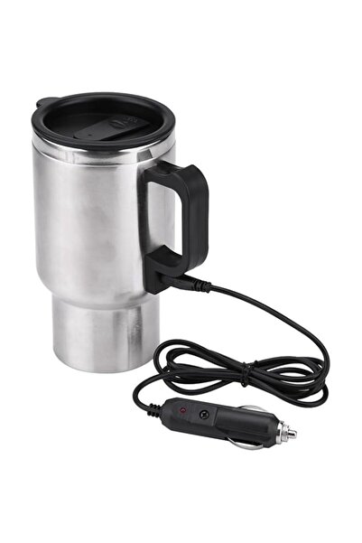 Generic Car Heating Cup, 12V 450ml Electric Stainless Steel Travel Coffee Mug, Vacuum Insulated Heated Cup t