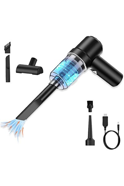 Generic مكنسة كهربائية محمولة للسيارة من بومزيم، مكنسة كهربائية لاسلكية محمولة للسيارة، قوة شفط قوية 150 وات