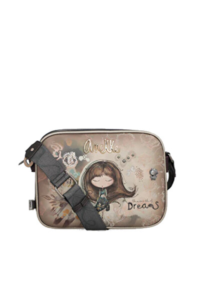 Anekke Geantă de umăr de dimensiuni medii cu trei compartimente