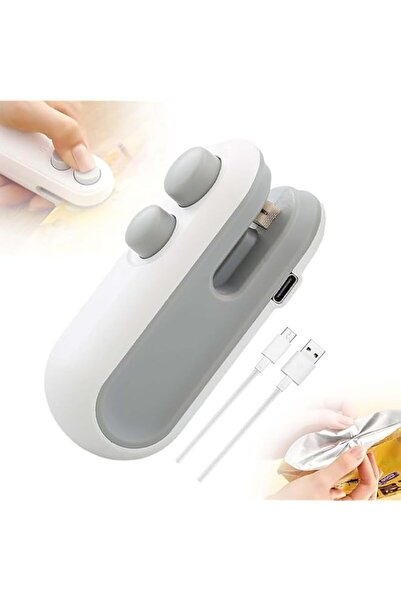 Generic آلة غلق الأكياس الصغيرة من لولا هويوس، 2024 آلة غلق أكياس الرقائق القابلة لإعادة الشحن عبر USB الجديدة 2 في 1، غلق ساخن، حزام غلق حراري