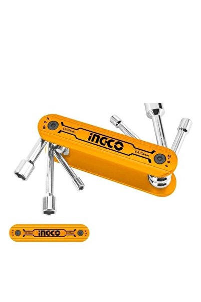 Ingco مجموعة مفكات الصواميل القابلة للطي HFND0601، مجموعة أدوات احترافية شديدة التحمل للسيارات والكهرباء