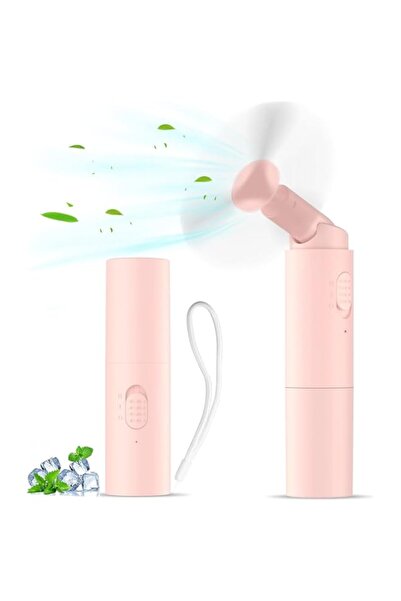 Generic مروحة صغيرة محمولة من Yoawllty، مروحة يدوية، مروحة يدوية صغيرة قابلة لإعادة الشحن تدوم طويلاً، مروحة قابلة للطي S