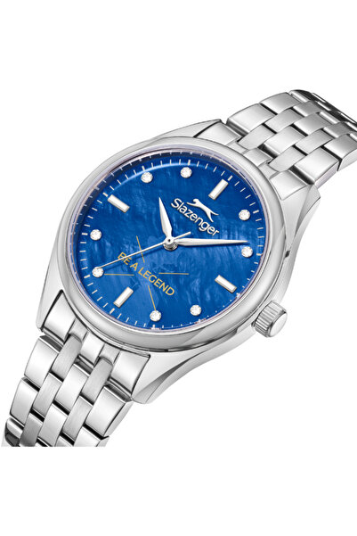 Slazenger Women's Analog Dark Blue MOP Dial Watch - SL.9.2528.3.08