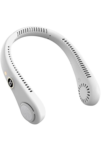 Generic مروحة رقبة بدون شفرات مع تدفق هواء بزاوية 360 درجة، مروحة USB صغيرة م...