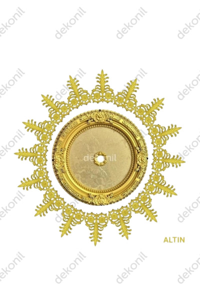 Dekonil Oval Altın Saray Tavan Paketi - Tavan Göbeği 60cm