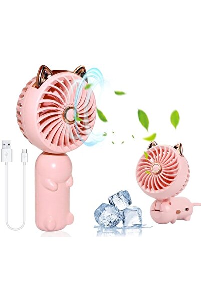 Generic Rofitbest Portable Handheld Fan Mini Fan Kids Fan with Rechargeable Battery and 3 Adjustable Speeds