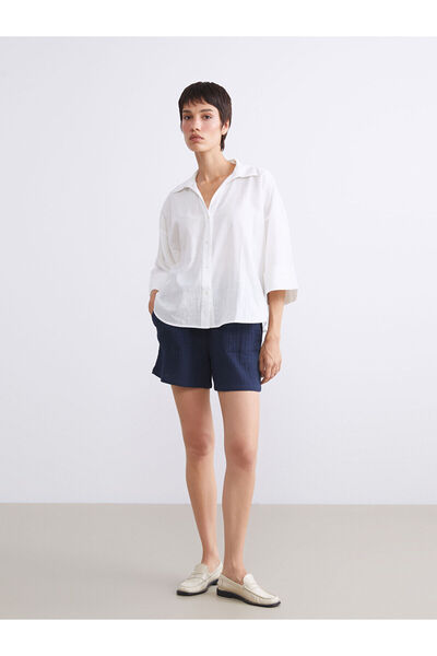 LC Waikiki Γυναικείο σορτς μουσελίνας με ελαστική μέση