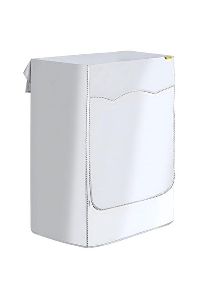 Generic غطاء غسالة Aputue، فضي 60 * 55 * 85 سم، غطاء غسالة من قماش البوليستر مع سحاب