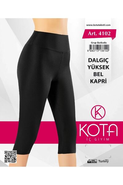 Hepici كوتا 4102 طماق كابري عالية الخصر للغوص باللون الأسود