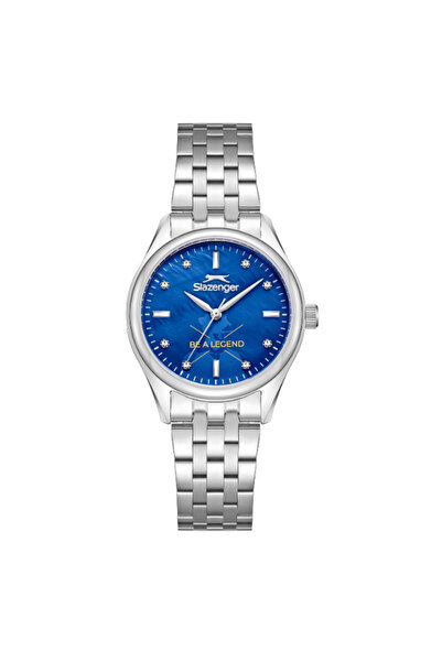 Slazenger Women's Analog Dark Blue MOP Dial Watch - SL.9.2528.3.08