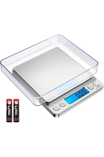 Generic ميزان مطبخ رقمي من سي واي (مُحسّن)، ميزان مجوهرات صغير للجيب، 500 جرام، ميزان طعام للطهي، إضاءة خلفية