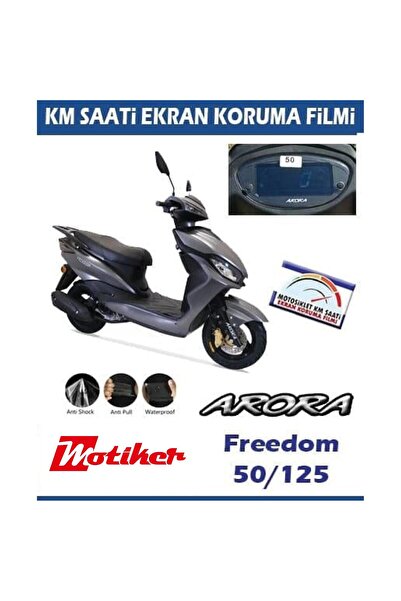 Motiker Arora Freedom 50/125 Serisi Motosiklet Ekran Km Koruyucu