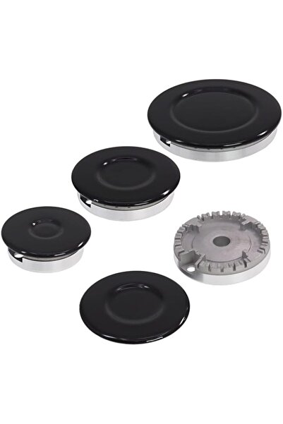 Generic مجموعة أغطية أواني الطهي العالمية، غطاء لهب موقد الغاز، يناسب معظم مقابض المواقد