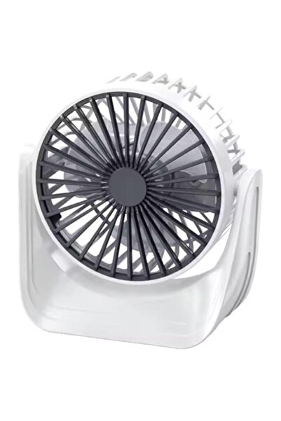 Generic مروحة سطح مكتب بثلاث سرعات، تدور 360 درجة، مروحة سطح مكتب محمولة تعمل...