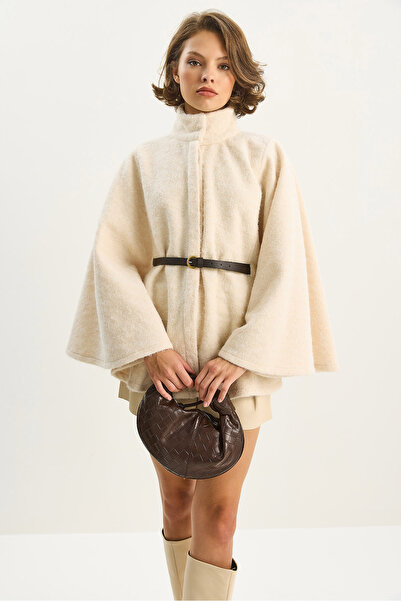 Bianco Lucci Γυναικείο ύφασμα Buklet Araboy με ζώνη κασέ παντσόνι 8014 60284101