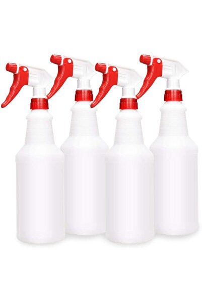 Generic Khazna Plastic Spray Bottle (4 Pack, 700ml, All-Purpose) Heavy Duty Spraying Bottles Leak Proof Mist