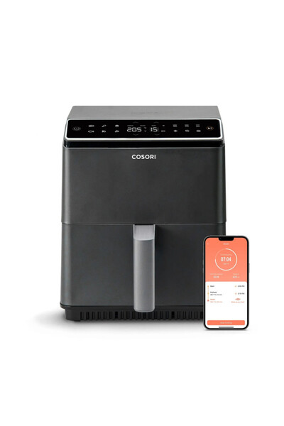 COSORI Dual Blaze CAF-P681S Hot Air Fryer, 1700W, 6.4l, 12program, 360 ThermoIQ, Dual heaters, Black
