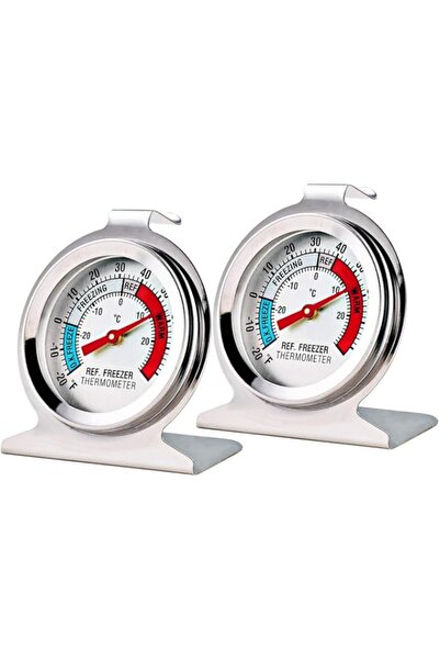 Generic SWIUKPHE Refrigerator Thermometer 2 Pack, -30~30°C/-20~80°F, Classic Fridge Analog Thermometer Lar