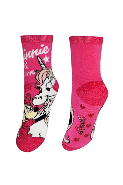 Minnie Mouse Unicorn fleece socks with non-slip sole