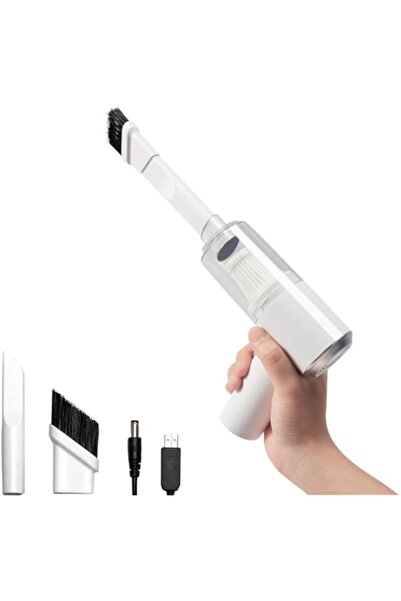 Generic مكنسة كهربائية صغيرة للسيارة من SYOSI، لاسلكية، قابلة لإعادة الشحن، مكنسة كهربائية محمولة باليد بقوة 120 وات و6000 باسكال مع مصباح LED