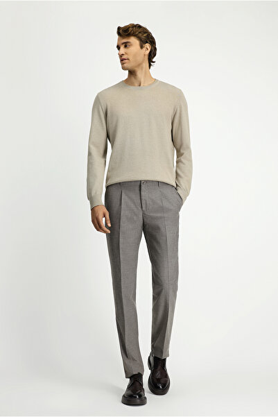 Kiğılı Lycra Pleated Classic Fabric Trousers