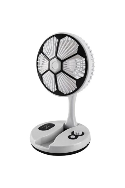 Generic مروحة مكتب صغيرة قابلة للطي محمولة ومبرد هواء قابلة لإعادة الشحن وقاب...