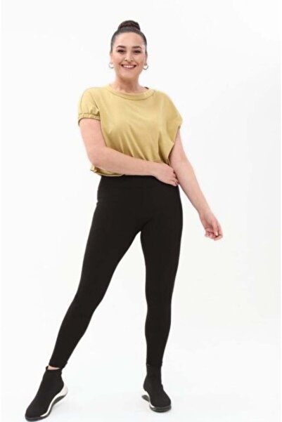 Hepici Vogsing 397 Battal Ribbed Diver Leggings cu talie înaltă NEGRE