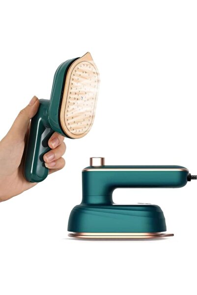 Generic مكواة ملابس صغيرة محمولة من روني، مكواة سفر دوارة 180 درجة للملابس، ل...