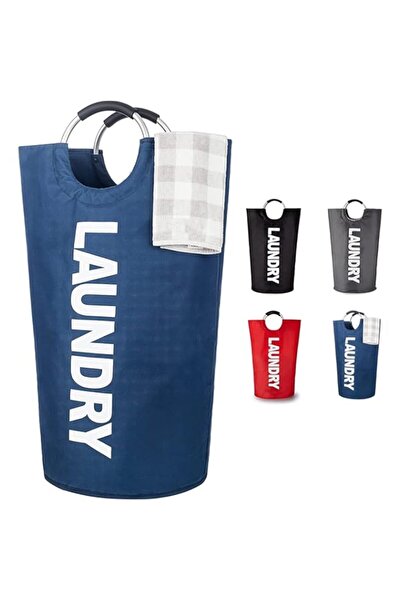 Generic Large Laundry Basket Laundry Hamper Bag Washing Bin Clothes Bag Collapsible Tall with Handles Waterp