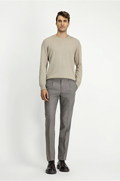 Kiğılı Lycra Pleated Classic Fabric Trousers