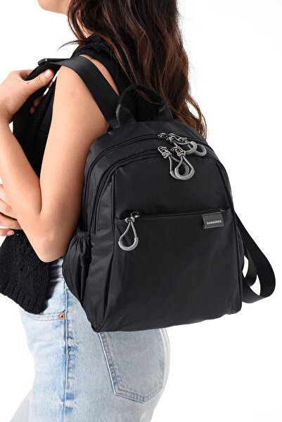 H&D COLLECTİON Water Resistant Parachute Fabric Travel Business School Backpack with 4 Compartments Laptop Compartment