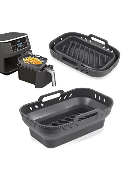 Generic بطانة سيليكون قابلة للطي من TERRIFI، وعاء مقلاة هوائية من السيليكون ق...