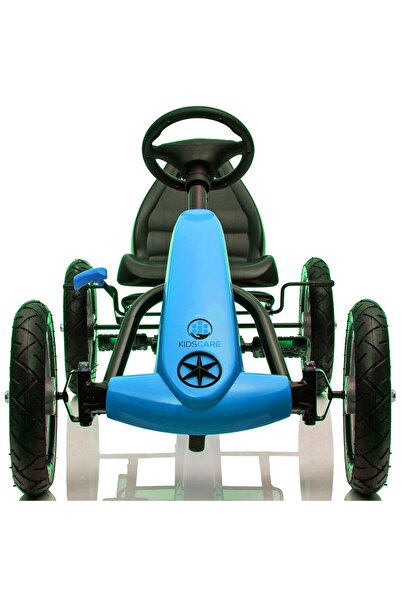 KidsCare Karera Blue Pedal Go Kart with Inflatable Wheels