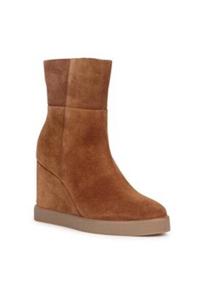 Geox γυναικεία μποτάκια μέχρι τον αστράγαλο D36VQB-00022 καφέ