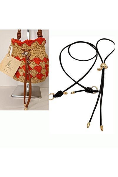 angel çanta aksesuar طقم حقائب برباط من موديل Düğüm باللون الأسود