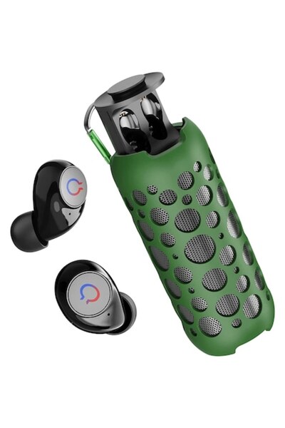 zeevos Boxă wireless portabilă cu căști Bluetooth încorporate, stereo HI-FI, surround 360°, R