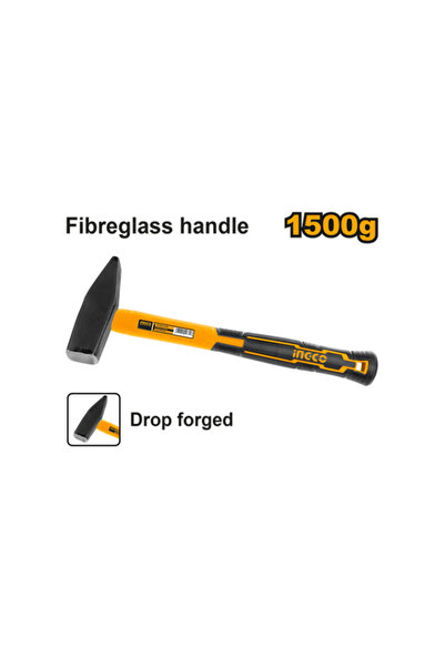 Ingco Machinist Hammer HMH881500 – Steel Head with Ergonomic Anti-Slip Handle for Precision Metalwor