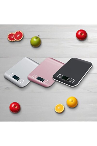 Generic ميزان مطبخ رقمي من هوبيريون، ميزان طعام متعدد الوظائف، زر لمس، سعة 10 كجم، نحيف للغاية