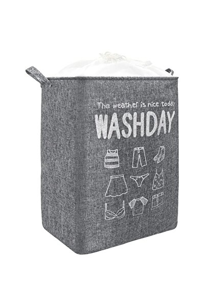 Generic MAKINGTEC 75L Collapsible Laundry Basket, Waterproof With Handles, Large Capacity Quilt Clothes Stor